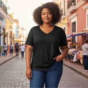 Balanced‎ Motion Tops Woman's Gray Performance Tee 3X